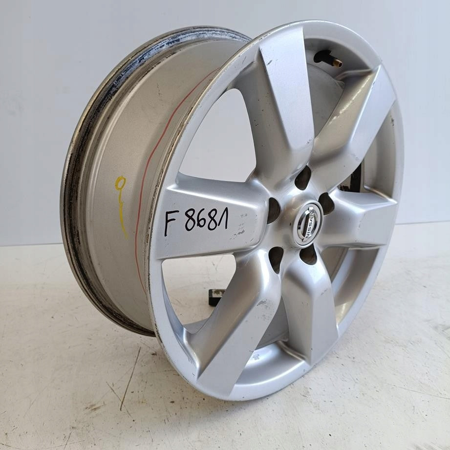 1x Alufelge 17 Zoll 6.5" 5x114.3 45ET JG110 Nissan X-Trail I Qashqai Rim Wheel FEL6021822451vy