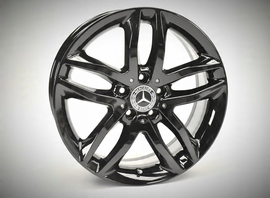 4x Alufelge 18 Zoll 7.0" 5x112 46ET Glanz Schwarz A1564010100 Mercedes-Benz X156