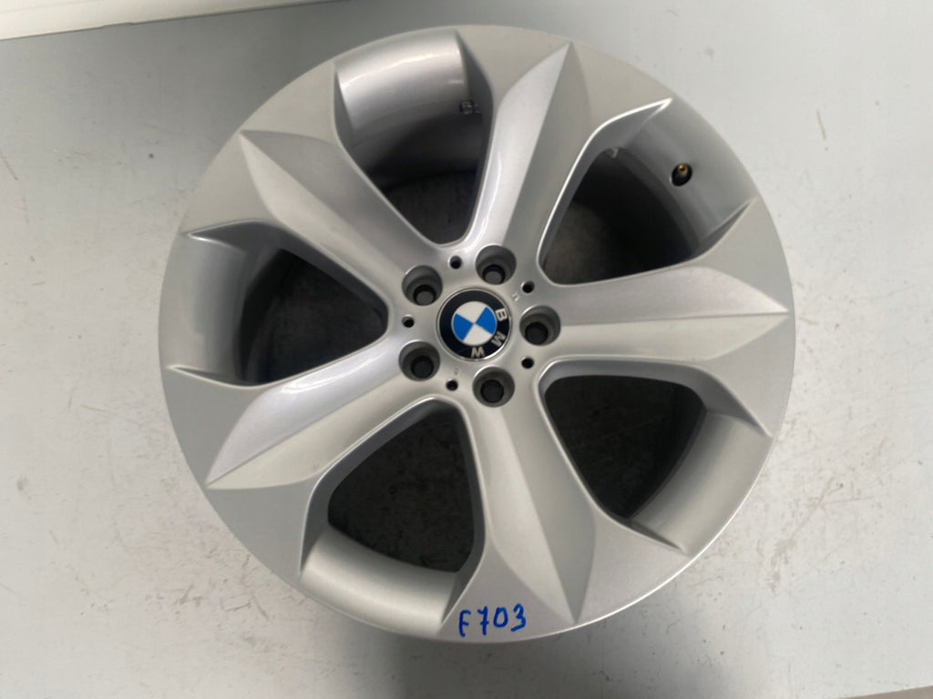 1x Alufelge 19 Zoll 9.0" 5x120 18ET Glanz Silber 6774894 BMW X5 E70 Rim Wheel FEL2123701040wa