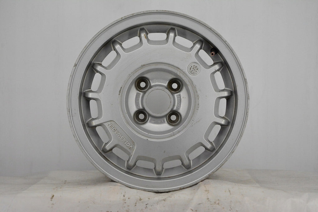 1x Alufelge 14 Zoll 6.0" 4x100 38ET Silber 191601025B VW Golf Ii Rim Wheel