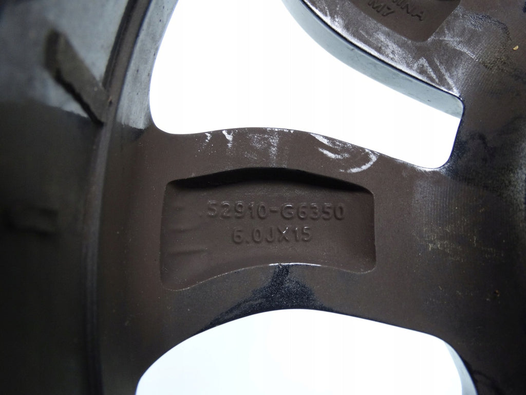 1x Alufelge 15 Zoll 6.0" 4x100 51ET 52910-G6350 Kia Picanto Rim Wheel