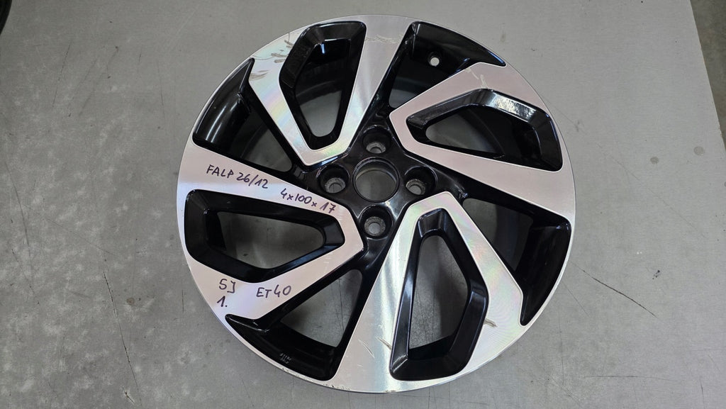 1x Alufelge 17 Zoll 5.0" 4x100 40ET Glanz CMS1210-7 Toyota Aygo X Rim Wheel FEL5778647740zh