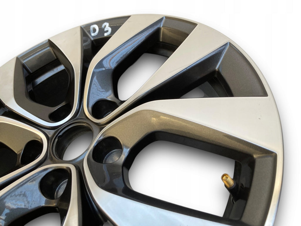 1x Alufelge 17 Zoll 7.0" 5x114.3 35ET Glanz Schwarz 403009172R Mg Captur Ii FEL7908704274wz