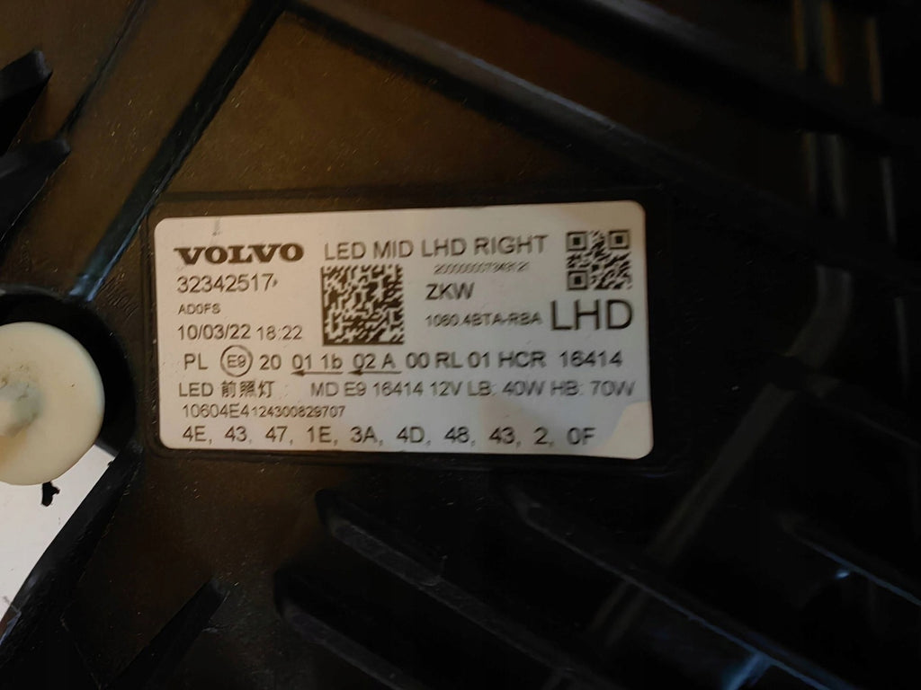 Frontscheinwerfer Volvo Xc60 II 32342517 Full LED Rechts Scheinwerfer Headlight SCH5734862558ig