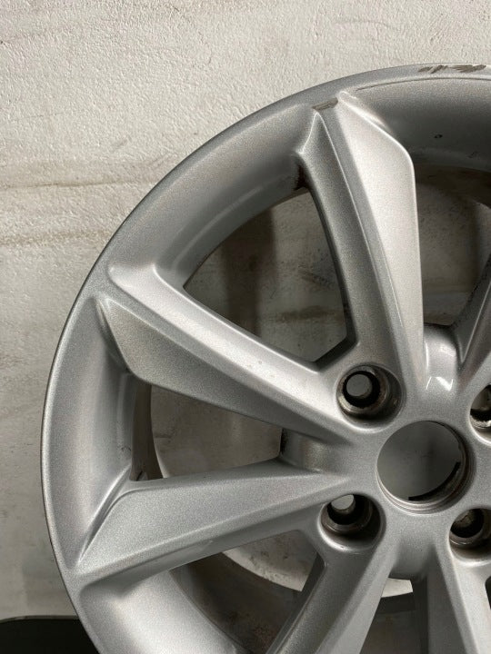 1x Alufelge 16 Zoll 6.5" 4x108 47 5ET Glanz Silber H1BJ-1007-C1A Ford Fiesta I FEL6585066119rm
