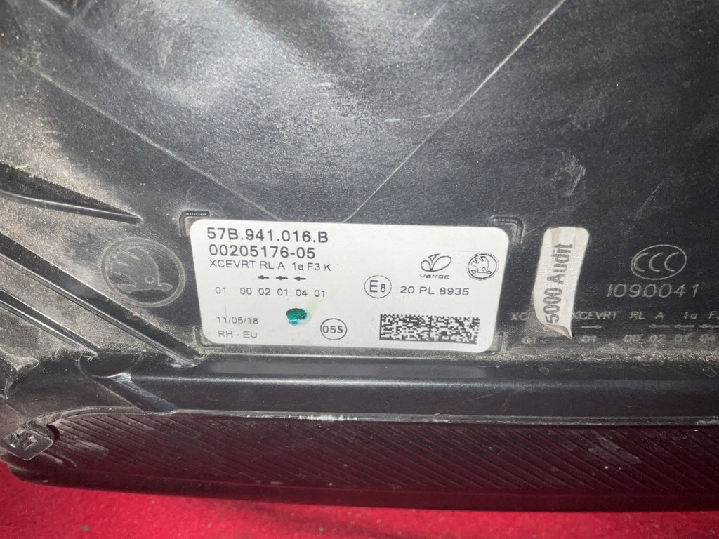 Frontscheinwerfer Skoda Karoq 57B941016B Full LED Rechts Scheinwerfer Headlight SCH4215163552rt