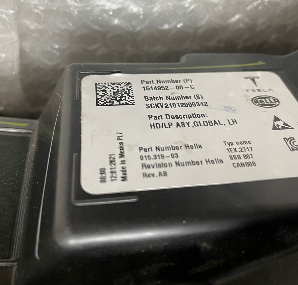 Frontscheinwerfer Tesla Model 3 151495200C LED Links Scheinwerfer Headlight
