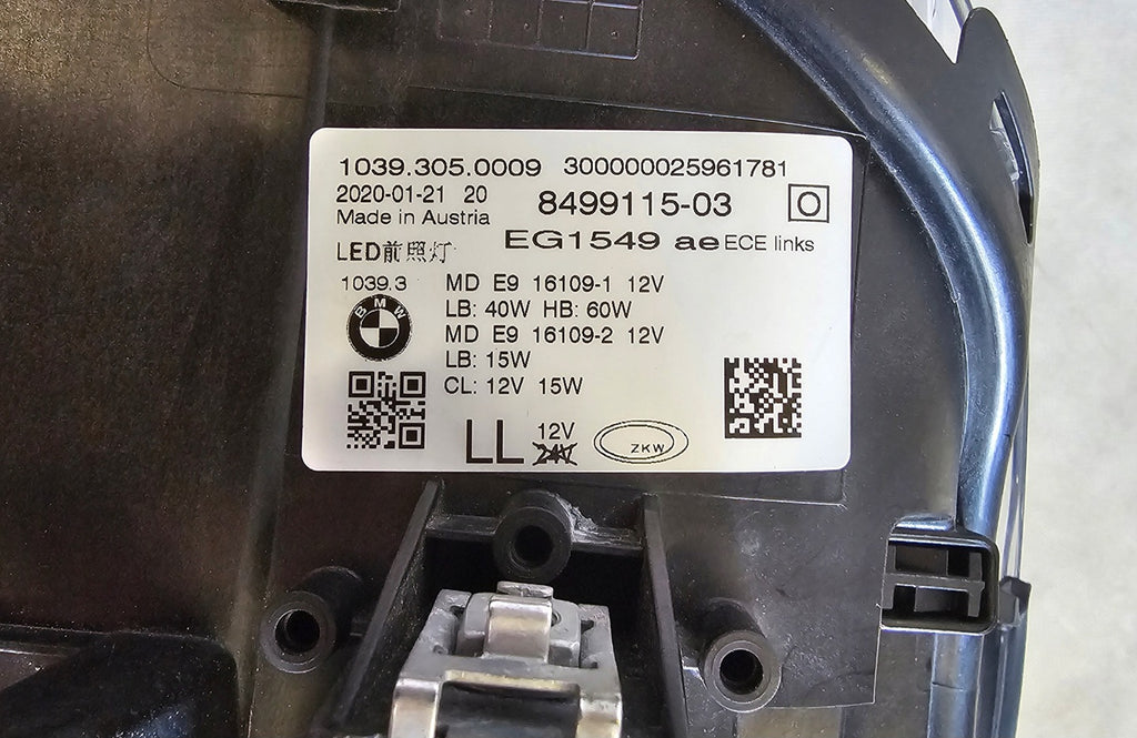 Frontscheinwerfer BMW 5 G30 8499115 LED Links Scheinwerfer Headlight SCH7199552732vl