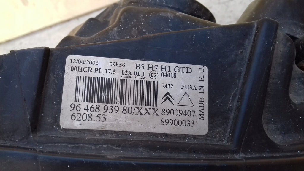 Frontscheinwerfer Citroën C4 I 9646893980 04-NRA051 Links Scheinwerfer Headlight