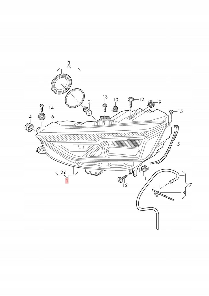 Frontscheinwerfer Audi A4 B9 8W0941011 LED Links Scheinwerfer Headlight SCH5944706154hh