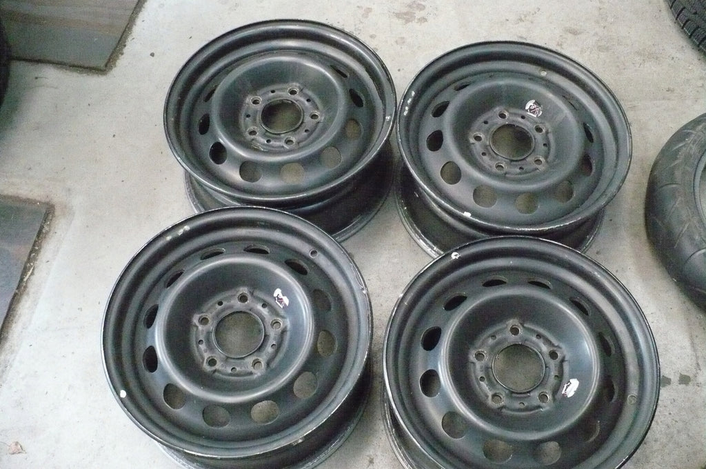 4x Alufelge 15 Zoll 6.5" 5x120 42ET Matt Schwarz BM8815007 BMW 4 Rim Wheel