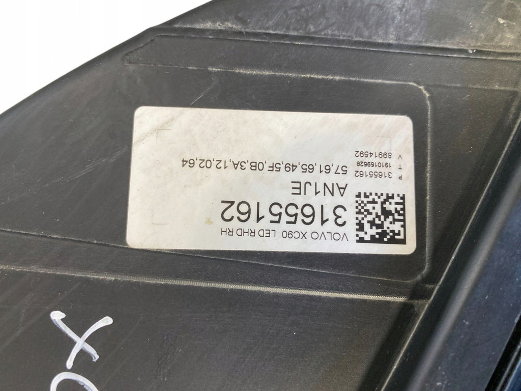 Frontscheinwerfer Volvo Xc90 31655162 LED Rechts Scheinwerfer Headlight