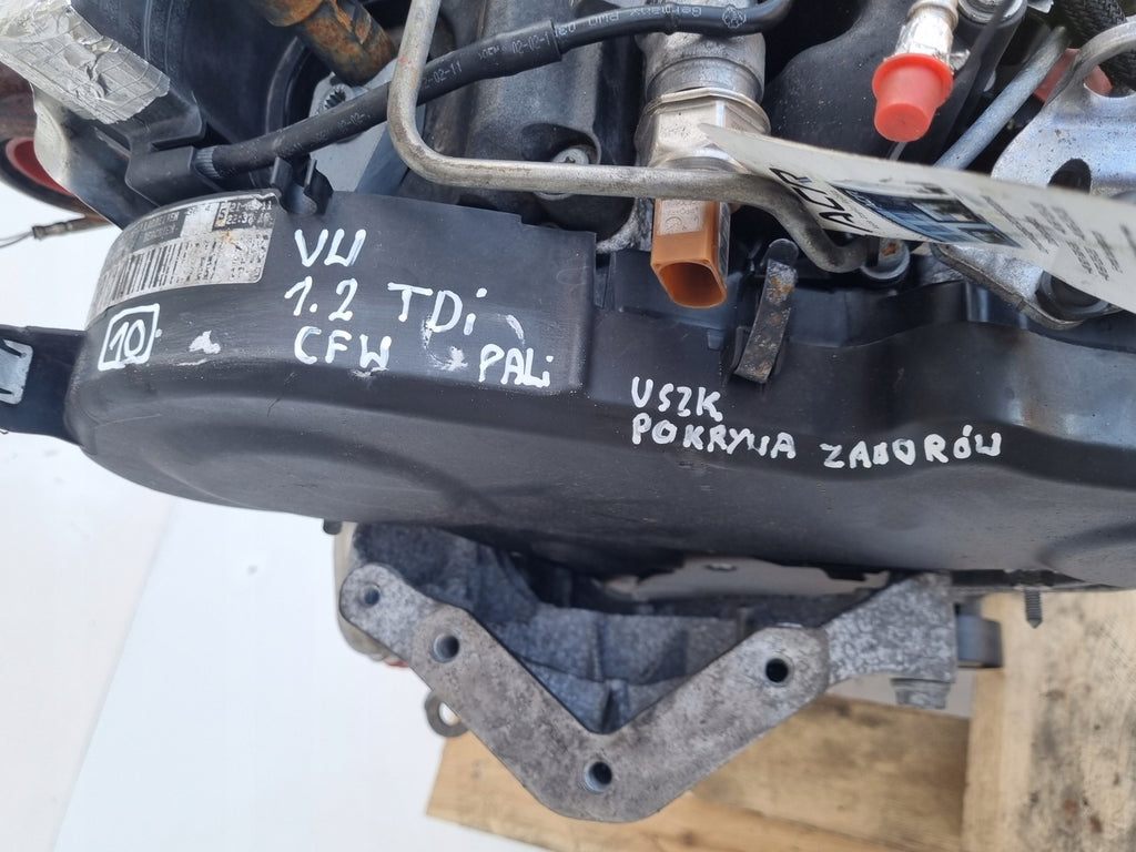 Motor VW Polo CFWA 1.2 TDI 75PS 55kW 2009 Diesel Engine Komplett