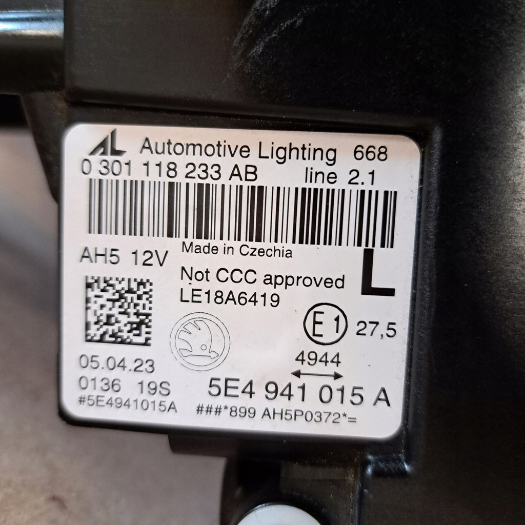 Frontscheinwerfer Skoda Octavia 5E4941015A LED Links Scheinwerfer Headlight SCH9055291946ie