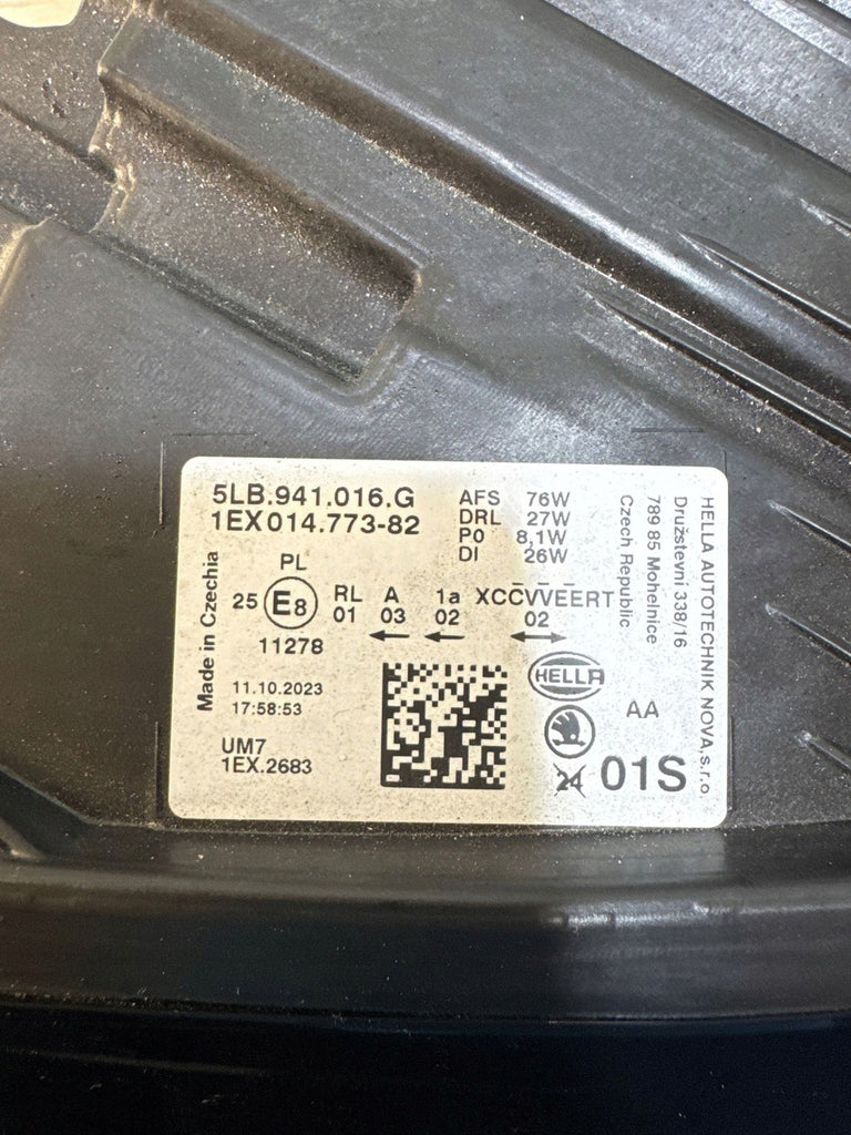 Frontscheinwerfer Skoda Enyaq IV 5LB941016G Vorderseite Scheinwerfer Headlight