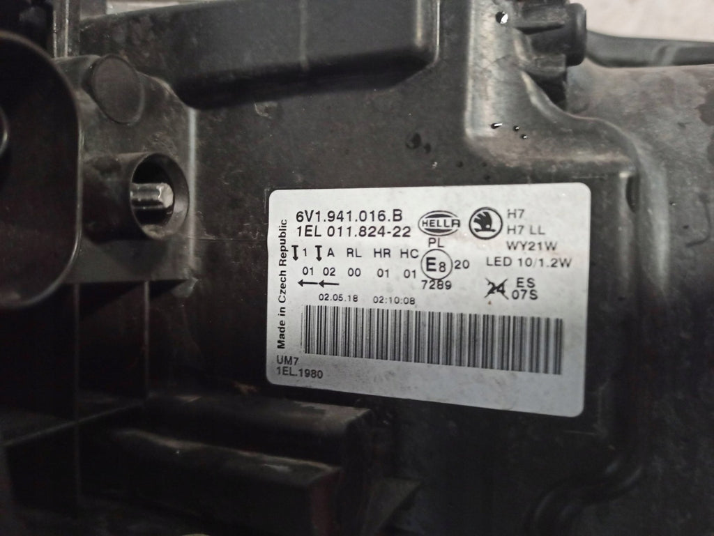Frontscheinwerfer Skoda Fabia III 6V1941016B Rechts Scheinwerfer Headlight SCH2661178221xl