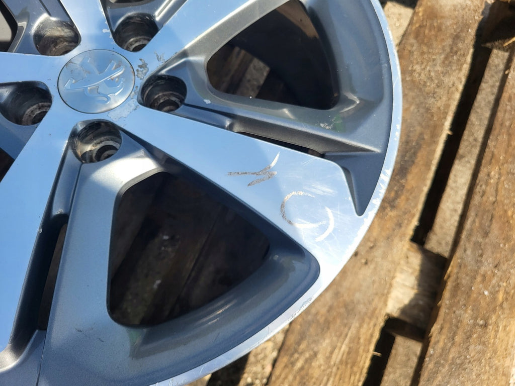 1x Alufelge 17 Zoll 7.5" 5x108 44ET 9677989777 Peugeot Rim Wheel