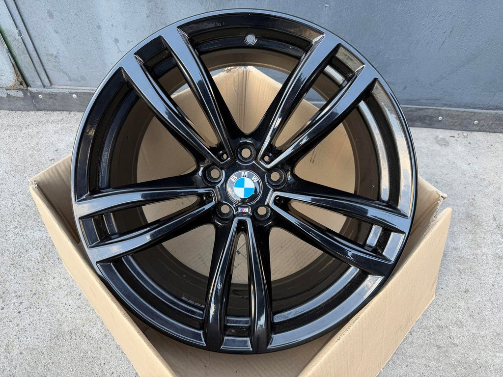 1x Alufelge 19 Zoll 8.5" 5x112 25ET Glanz Schwarz 8092586 7850579 BMW 7 G11 G12 FEL6335448731cs