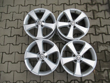 Laden Sie das Bild in den Galerie-Viewer, 4x Alufelge 17 Zoll 6.5" 5x112 39ET Glanz Silber 1K8071497 VW Scirocco Passat FEL7718148344xt