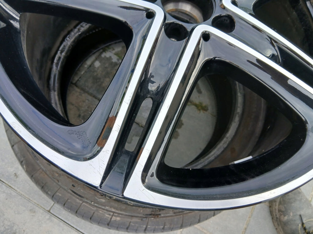 1x Alufelge 19 Zoll 8.0" 5x112 43ET Glanz Schwarz A2384010300 Mercedes-Benz FEL1104450515ux