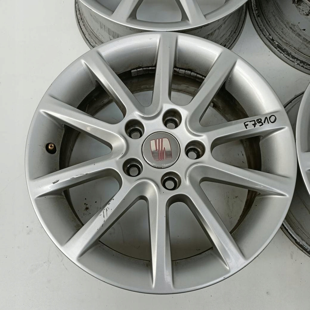 4x Alufelge 16 Zoll 6.5" 5x112 50ET Glanz Silber 5P0601025J Seat Altea Rim Wheel FEL5838016141sz