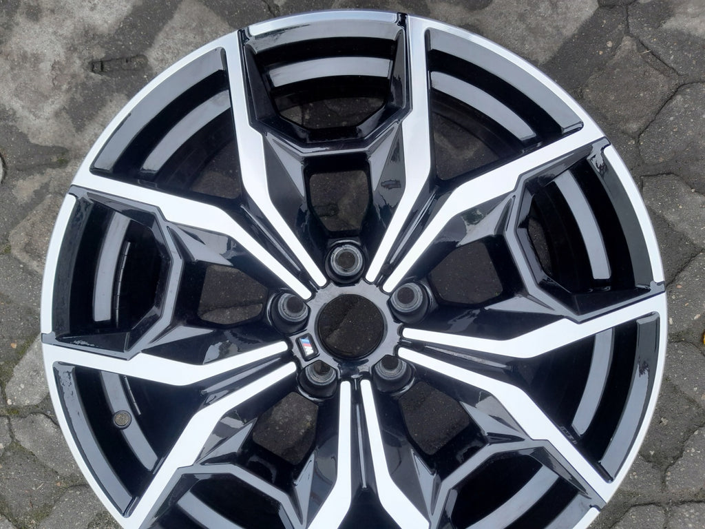 1x Alufelge 19 Zoll 7.5" 5x112 32ET Glanz Schwarz 7916263 BMW X3 X4 Rim Wheel FEL9496507732wq