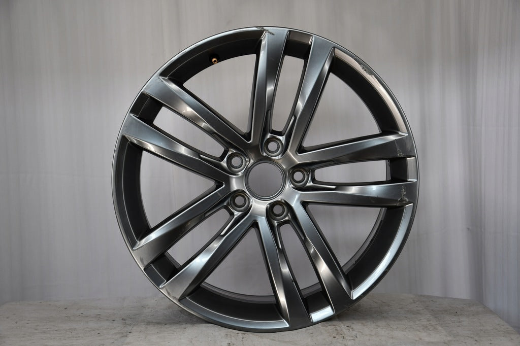 1x Alufelge 18 Zoll 7.5" 5x112 51ET Glanz Grau 5G0601025AF VW Rim Wheel FEL4666085374fj
