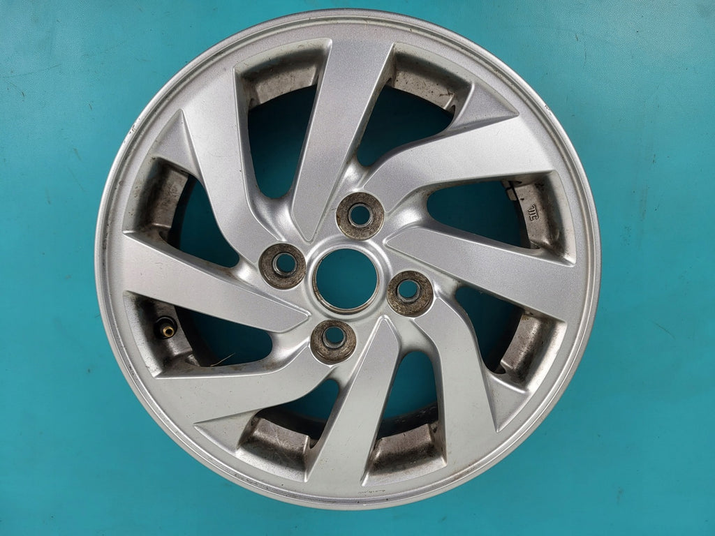 1x Alufelge 14 Zoll 4.5" 4x100 46ET Glanz Silber Mitsubishi Colt Rim Wheel FEL2243611225by