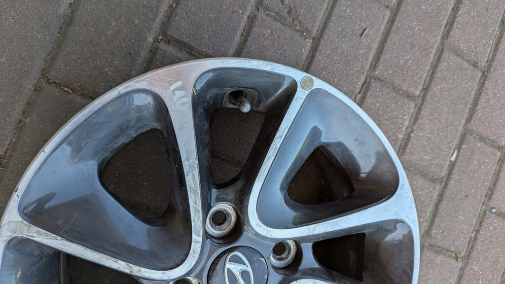 1x Alufelge 14 Zoll 5.5" 4x100 47ET Glanz Graphit 52910-B9500 Hyundai I10 Mg FEL2360930512pu