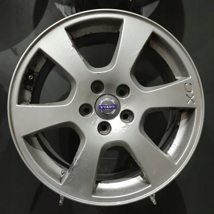 4x Alufelge 17 Zoll 7.5" 5x108 55ET Glanz Silber Volvo V60 I Xc60 Rim Wheel FEL6484996646cb
