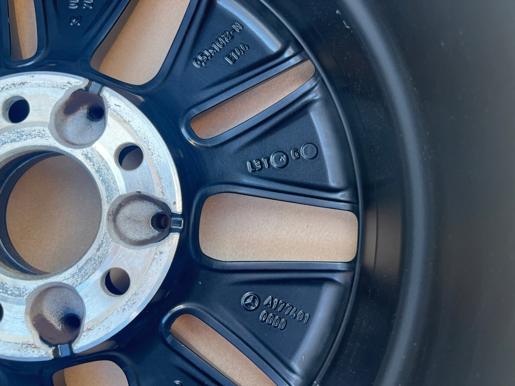 1x Alufelge 16 Zoll 6.5" 5x112 Glanz A1774010000 Mercedes-Benz Cla Rim Wheel