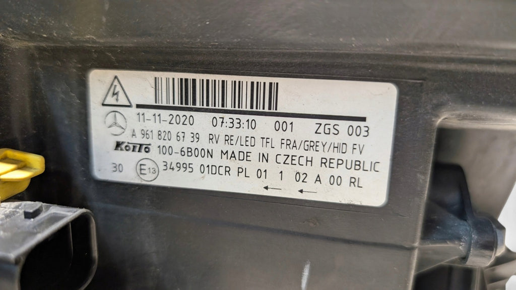 Frontscheinwerfer Mercedes-Benz A9618206739 Rechts Scheinwerfer Headlight SCH8123843992sd