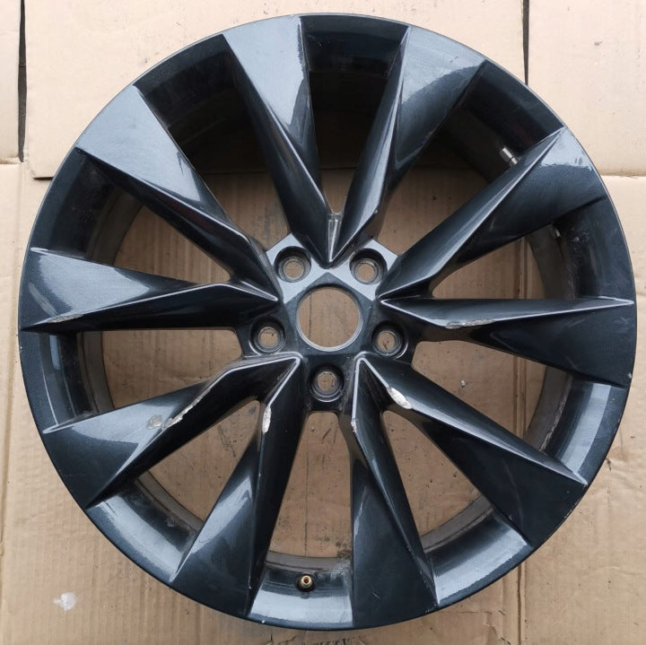 1x Alufelge 19 Zoll 8.0" 5x112 45ET Glanz Schwarz 5LA601025 Skoda Enyaq FEL1644094139fv