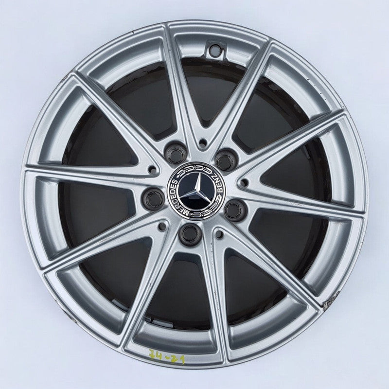 1x Alufelge 16 Zoll 6.5" 5x112 44ET Glanz Silber A1774011100 Mercedes-Benz W177