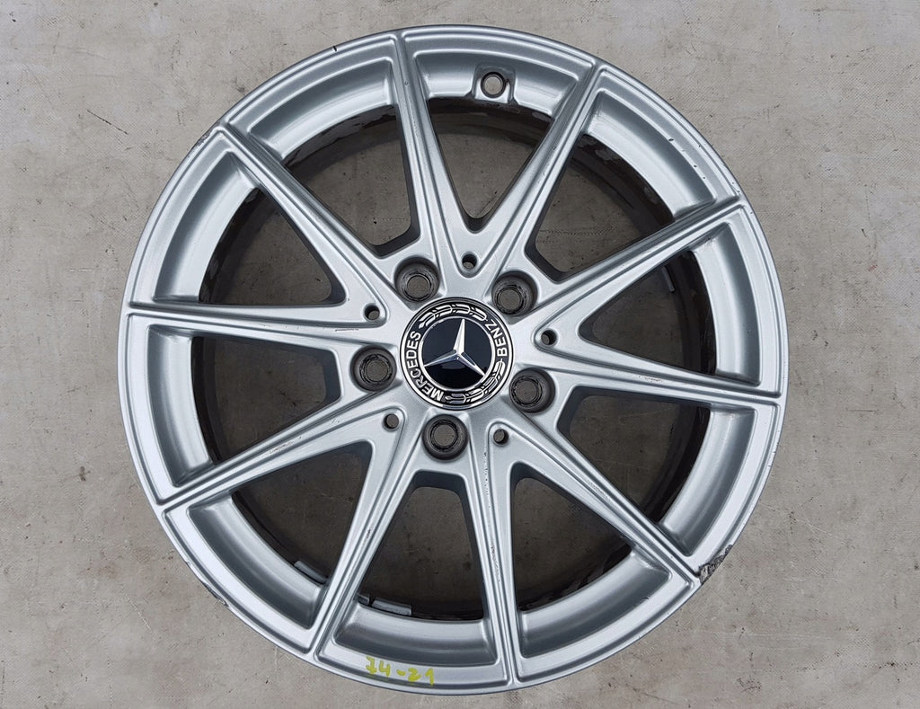 1x Alufelge 16 Zoll 6.5" 5x112 44ET Glanz Silber A1774011100 Mercedes-Benz W177