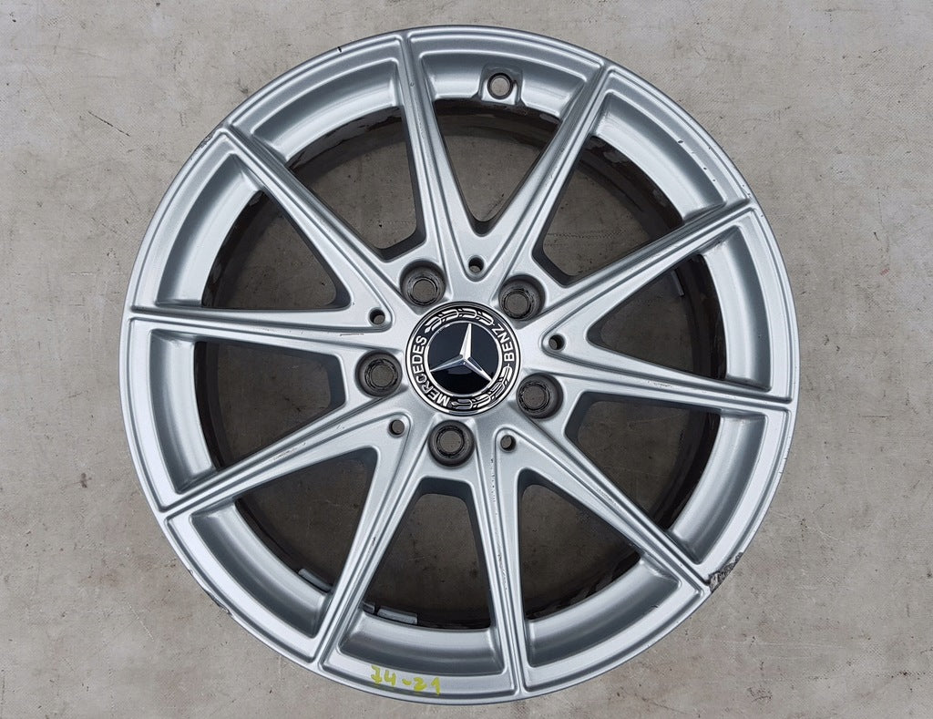 1x Alufelge 16 Zoll 6.5" 5x112 44ET Glanz Silber A1774011100 Mercedes-Benz W177 FEL3670592810nm