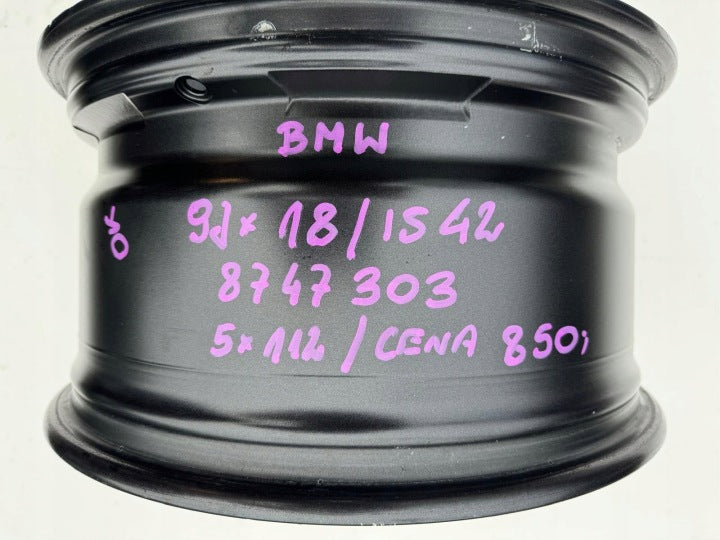 1x Alufelge 18 Zoll 9.0" 5x112 42ET 8747303 BMW Rim Wheel FEL2519336390kc