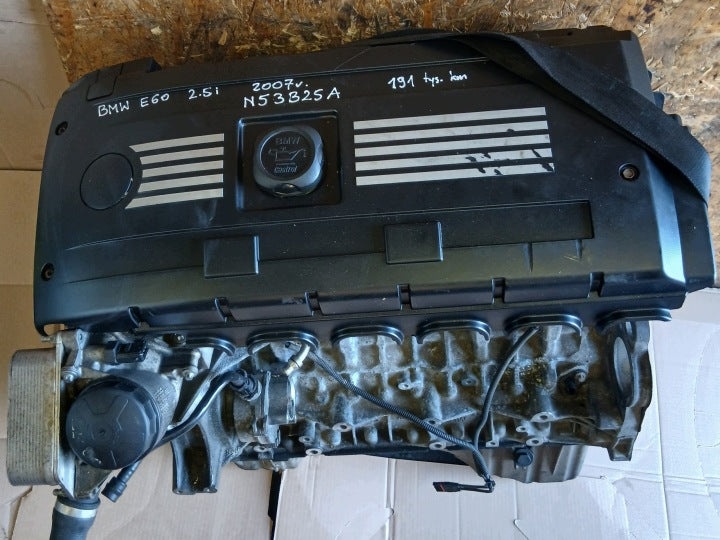 Motor BMW 5 E60 E61 N53B25A 2.5 190PS 140kW 191TKm 2007 Benzin Engine Unkomplett MOT6591678218pa