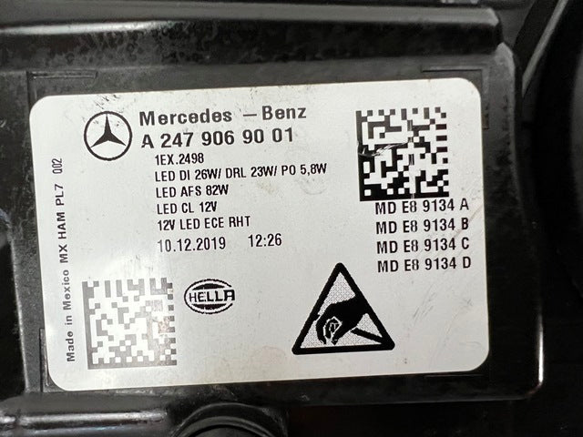 Frontscheinwerfer Mercedes-Benz W247 A2479069001 Full LED Rechts Headlight SCH7700217453nv