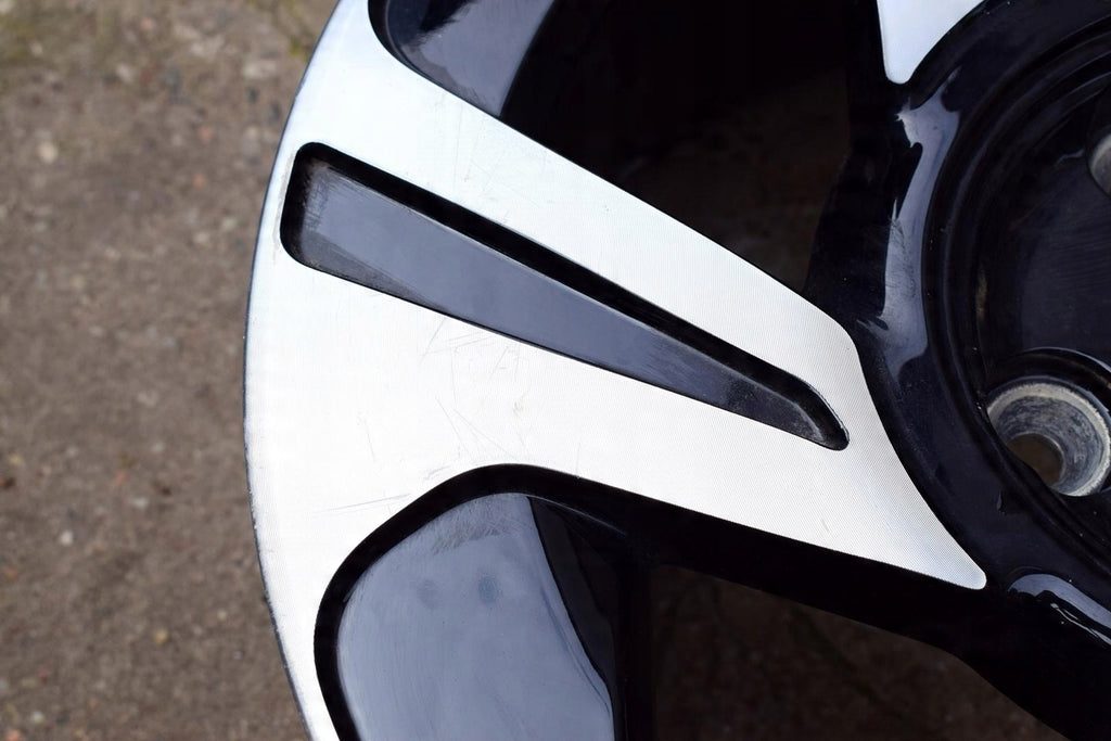 1x Alufelge 15 Zoll 6.0" 4x100 38ET Glanz Schwarz Renault Twingo Rim Wheel