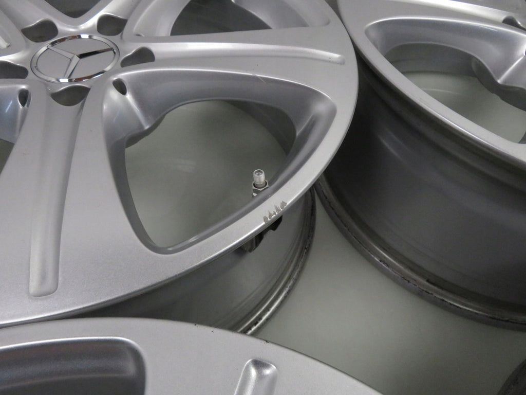 4x Alufelge 18 Zoll 8.0" 5x112 43ET Glanz Silber A2134011400 Mercedes-Benz W213 FEL4147815788tv