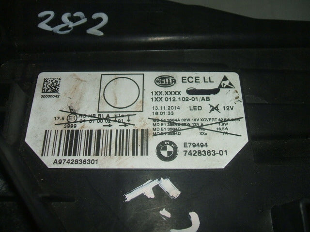 Frontscheinwerfer BMW 3 F30 F31 7428363-01 LED Links Scheinwerfer Headlight SCH3030028495br