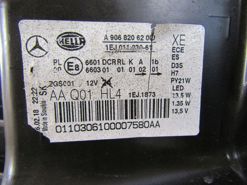 Frontscheinwerfer Mercedes-Benz Sprinter A9068206200 Xenon Links Headlight SCH2245847137mn