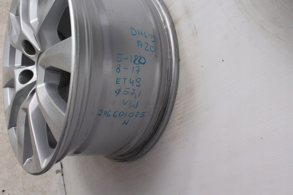 1x Alufelge 17 Zoll 8.0" 5x120 49ET 2H6601025H VW Rim Wheel FEL7428103130tp