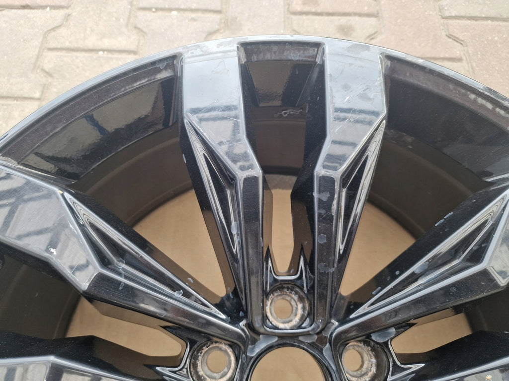 1x Alufelge 20 Zoll 8.5" 5x112 38ET Glanz Schwarz 5NN601025E VW Tiguan Rim Wheel FEL4968910117nm