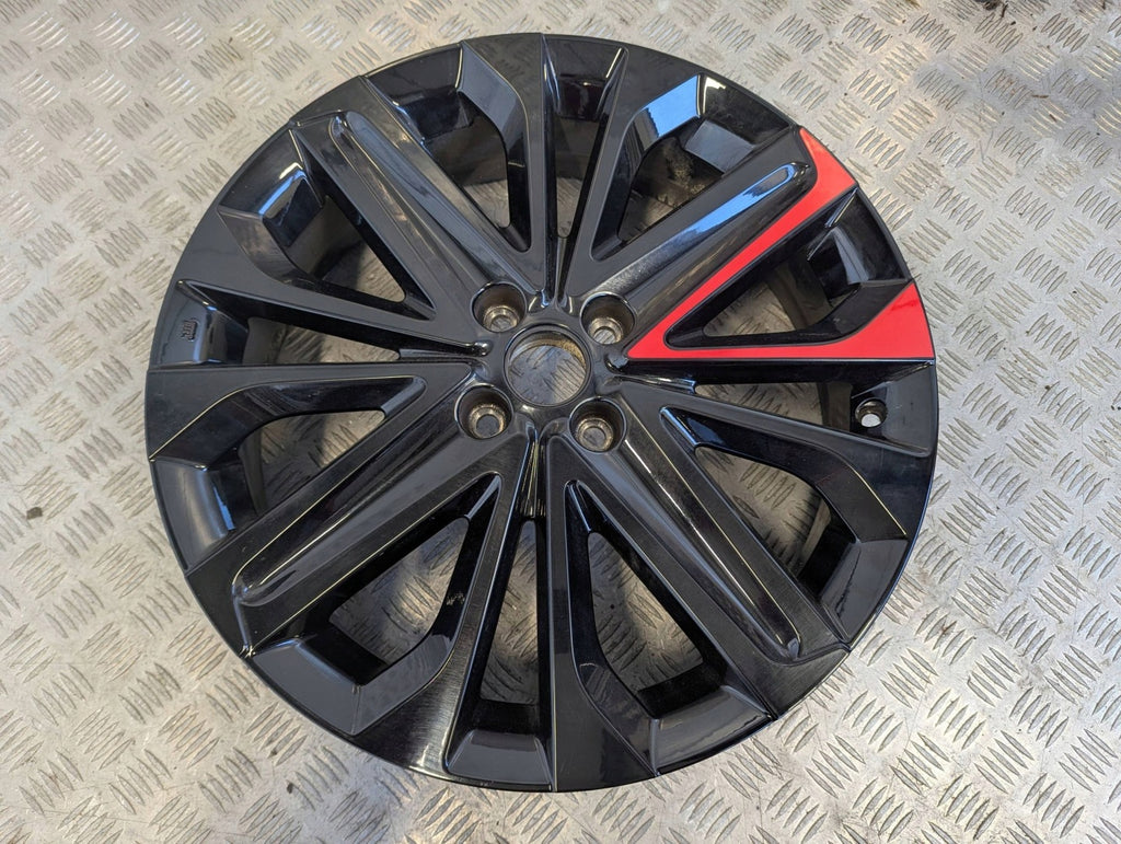 1x Alufelge 18 Zoll 5.0" 4x100 40ET Schwarz CMS12292 Toyota Aygo X Rim Wheel FEL9350977807zi