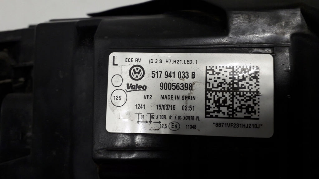 Frontscheinwerfer VW Golf VII Sportsvan 517941003 Xenon Links Headlight SCH4662454532ls