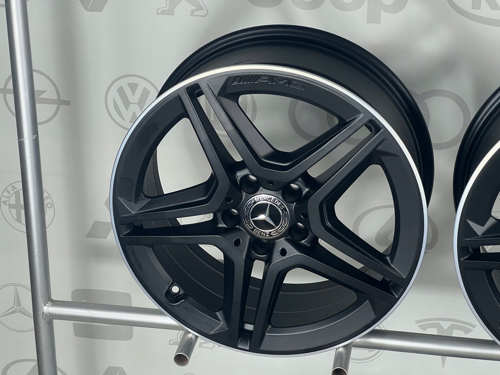 4x Alufelge 18 Zoll 7.5" 5x112 49ET Matt Schwarz A1774011500 Mercedes-Benz W177
