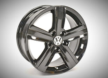 Load image into Gallery viewer, 4x Alufelge 16 Zoll 6.5" 5x112 46ET Glanz Schwarz 5G0601025BN VW Touran Jetta FEL3839109937rn