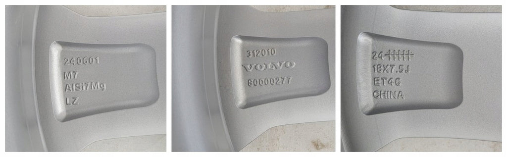 1x Alufelge 18 Zoll 7.5" 5x108 46ET 80000277 Volvo Rim Wheel
